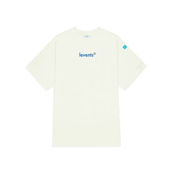 Áo thun LEVENTS Popular Logo/ Cream Blue