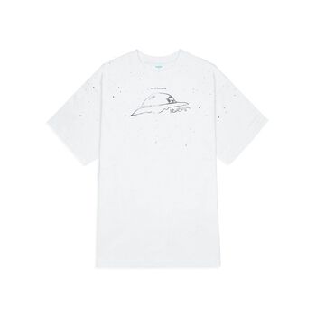 Áo thun LEVENTS Spaceship Galaxy Tee / White
