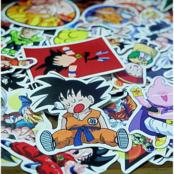 Sticker chống nước trang trí chủ đề DragonBall Sticker