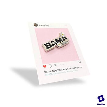 Pin BAMA® Daisy - Phụ kiện thời trang cài áo, balo dễ thương