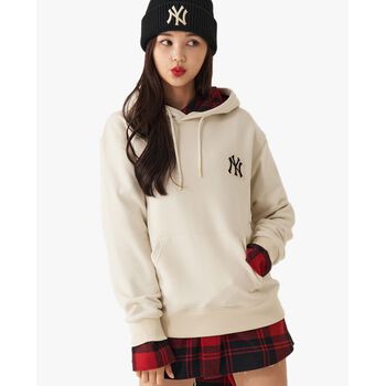 MLB - Áo hoodie tay dài phối mũ Check Big Logo