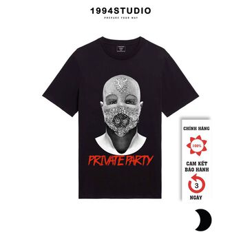 Áo Thun Unisex Nữ Nam Form Rộng Tay Lỡ Vải Mịn Cotton Mặc Thoáng Mát Màu Đen Trắng in private - 1994 studio0