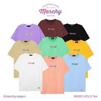 MARCHY - BASIC HOLO Tee - Áo thun
