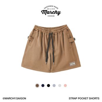 MARCHY - Strap Pocket Shorts - Quần short (nhiều màu)