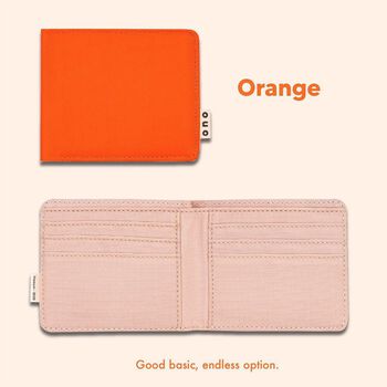 Ví gập Ono vải canvas - Màu cam