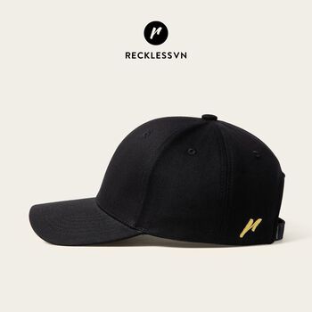 [Mã LT50 giảm 50k đơn 250k] Nón Bóng Chày Lưỡi Trai Màu Trơn Reckless Signature Ballcap Vải Kaki Cotton