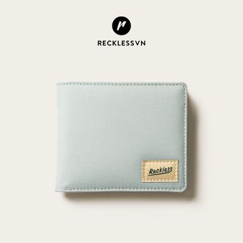 [Mã LT50 giảm 50k đơn 250k] Ví Vải Gập Ngang Bifold Reckless John Wallet Màu Phối Polyester Kháng Nước