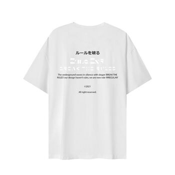 Áo phông tay ngắn BREAK THE RULES TEE (Trắng) - ZUNE.ZX