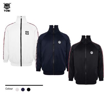 Áo khoác nỉ sọc TOBI Track Unisex