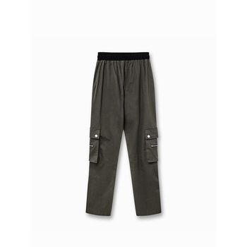 Quần túi hộp ống rộng đắp nút TOBI - Button Cargo Pant