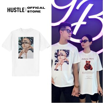 Áo thun nam nữ tay lỡ phông UNISEX form rộng - Secret Girl - Chất liệu cotton premium cao cấp full size - Hustle