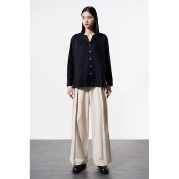 Áo sơ mi tay dài, xếp ly sau - 10S21SHLW015