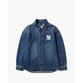 MLB - Áo sơ mi denim tay dài Monogram Back Logo