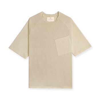 DIMOIR BEGIE DIAGONAL POCKET T-SHIRTS