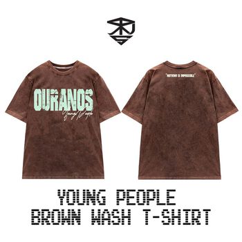 Áo Ouranos Young People Brown Wash T-shirt Áo Ouranos Young People Brown Wash T-shirt