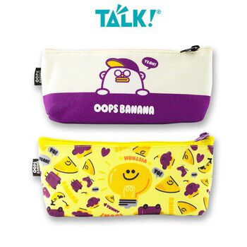 Bóp viết vải canvas Oopsie Plays Game/Camping Trip - OOPS BANANA - TALK!