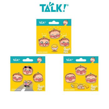 Huy Hiệu Pin Nhựa Cài Áo - Quỳnh AKA - TALK!