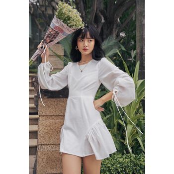 FLAMINGO | Đầm Shiny Dress (White)