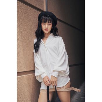 FLAMINGO | Sơ mi Calista Blouse in White