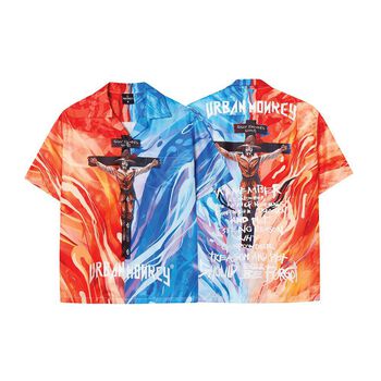 ÁO SƠ MI [ URBAN MONKEY ] GUY FAWKES - ĐỎ/XANH