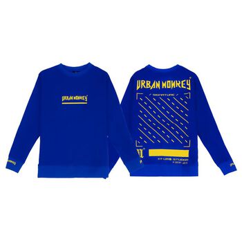 ÁO THUN TAY DÀI [ URBAN MONKEY ] STREETCROSS XANH DƯƠNG