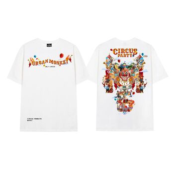ÁO THUN [ URBAN MONKEY ] CIRCUS - TRẮNG