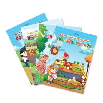 [Mã LTP50 giảm 50k đơn 150k] Sách tô màu Học Viện Alpha cho bé nhiều chủ đề tự chọn