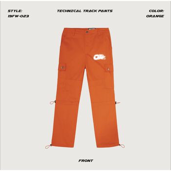 TECHNICAL TRACK PANTS ORANGE