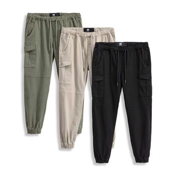 Quần Jogger Kaki Lưng Thun Intelligence Cuffed Cargo