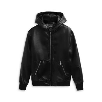 Áo Khoác Nam Leather Black , Chất Da PU Dày Dặn , AK003532, SOMEHOW