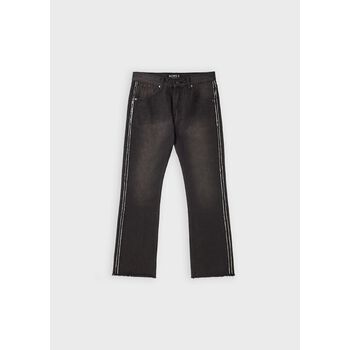 RELAXED FLARE DENIM/ WASHED BLACK