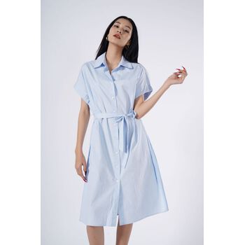 Đầm sơmi tay ngắn phom suông - 10S21DREW024