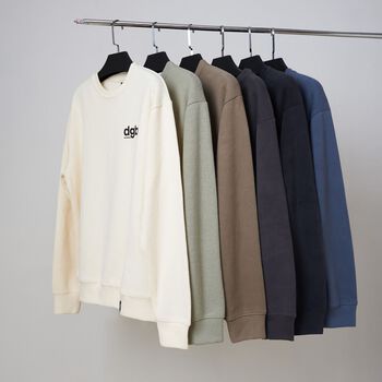 Áo Tay Dài SWEATER 6 MÀU BASIC LOGO SIGNATURE Nam Nữ form rộng, unisex, trơn - Sweater Local DRAGONBYBOI