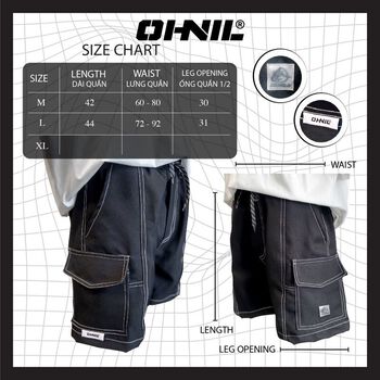 Quần Shorts Chỉ đột túi hộp - Shorts Asymmetric Pocket OHNIL