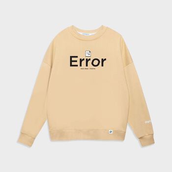 Áo Sweater nỉ chân cua Error Déign / màu tan - ORP307