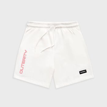 Quần short thun Outerity nỉ Signature / Chữ Hồng - ORT502