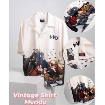 MENDE - Vintage Shirt - Áo sơ mi tay ngắn