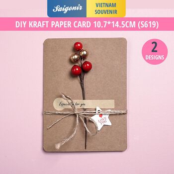 Set thiệp DIY Especially for you chùm quả kim loại trang trí Thiệp Valentine Thiệp Sinh nhật - Saigonir [S619]