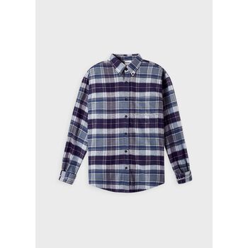 THORNS LOGO FLANNEL SHIRT/ DARK LILAC