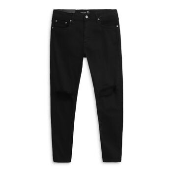 Quần Jean Nam Skinny Distressed Black , Chất Denim Co giãn Dày Dặn , QJ003557,SOMEHOW