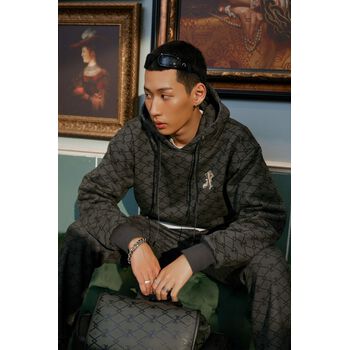 X2 Monogram Hoodie - Gray