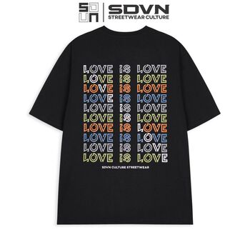 Áo Thun Unisex Nam Nữ SDVN Love is Love