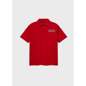 EMBROIDERED ANGEL LOGO POLO/ RED