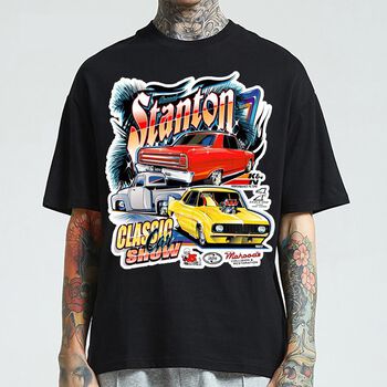 Áo DAC Vintage CAR tay lỡ cotton nhiều Form in hình Xe Vintage Cổ điển UNISEX