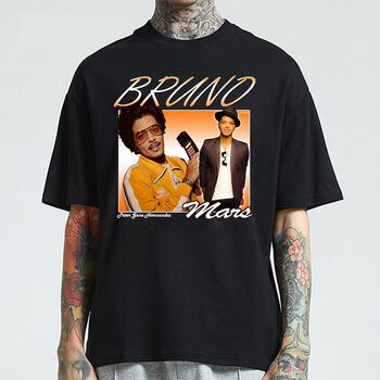 Áo thun DAC Bruno Mars Vintage tay lỡ