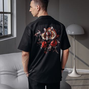 Áo Sơmi Tay Ngắn Tiger & Flowers