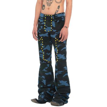 Y Soldier Camo Flared Pants
