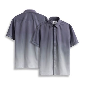 Áo Sơmi Tay Ngắn Cổ Bẻ Ombre