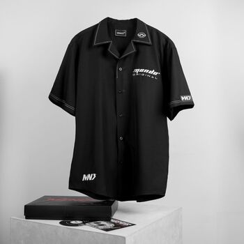 MENDE - Oversew Shirt Đen - Áo sơ mi nam đơn giản không túi