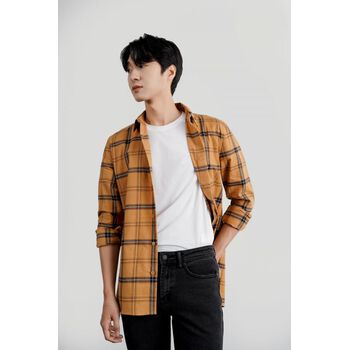 Áo sơ mi tay dài, Caro. FITTED - 10F21SHL009